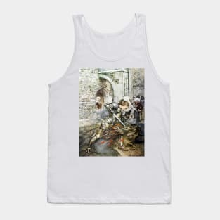 Lancelot Kills The Dragon - Arthur Rackham Tank Top